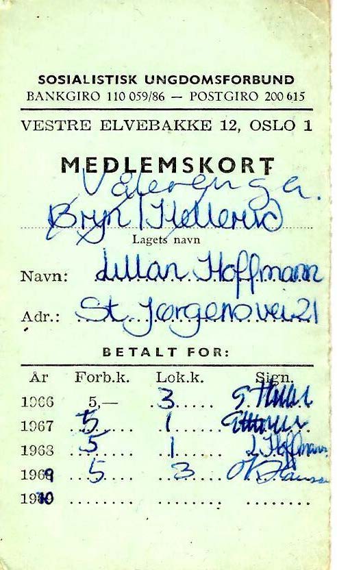 Medlemskort SUF