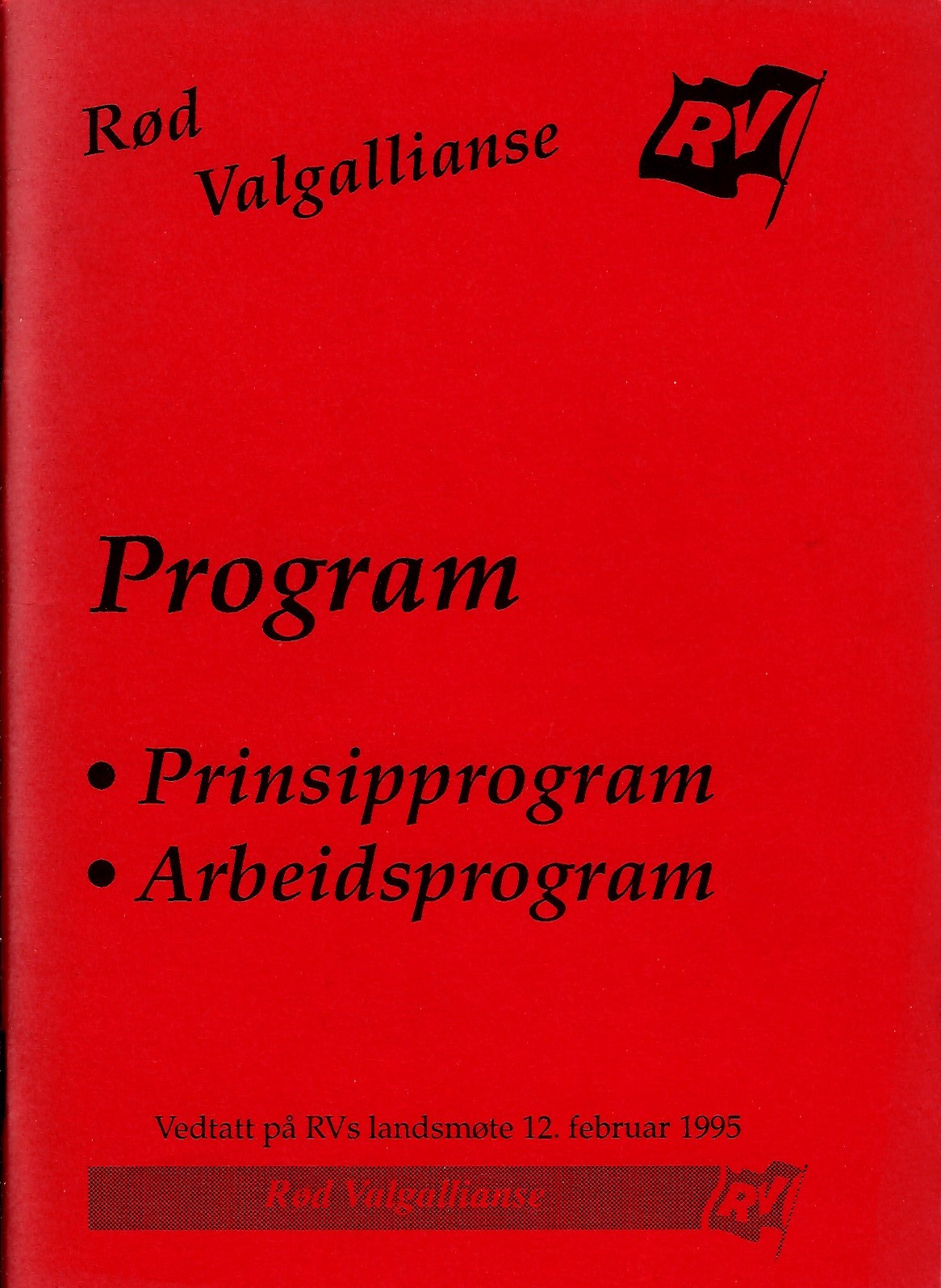 Program for RV 1975